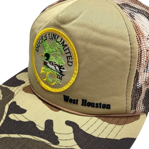 Ducks Unlimited 50th Anniversary Camo Hunting Snapback Trucker Hat Mesh Patch - Picture 8 of 8